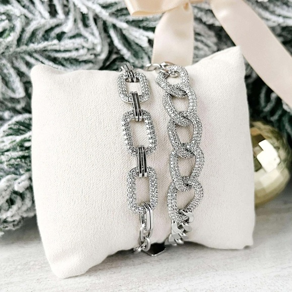 Park Lane Jewelry - Park Lane Iceluxe Silver Chain Bracelet | December Sparkle Box Exclusive